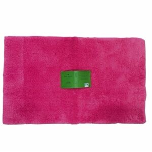 Kate Spade Large  20”x 32” Bright HOT PINK Soft Plush Bath Mat Rug, NEW